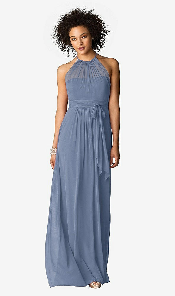 Front View - Larkspur Blue After Six Bridesmaid Dress 6613