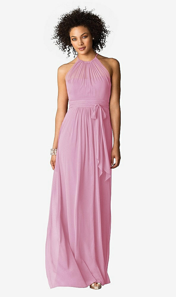 Front View - Powder Pink After Six Bridesmaid Dress 6613