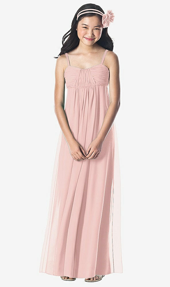 Front View - Rose - PANTONE Rose Quartz Dessy Collection Junior Bridesmaid Style JR835