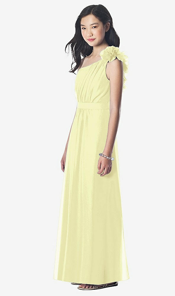 Front View - Butter Yellow Dessy Collection Junior Bridesmaid style JR611