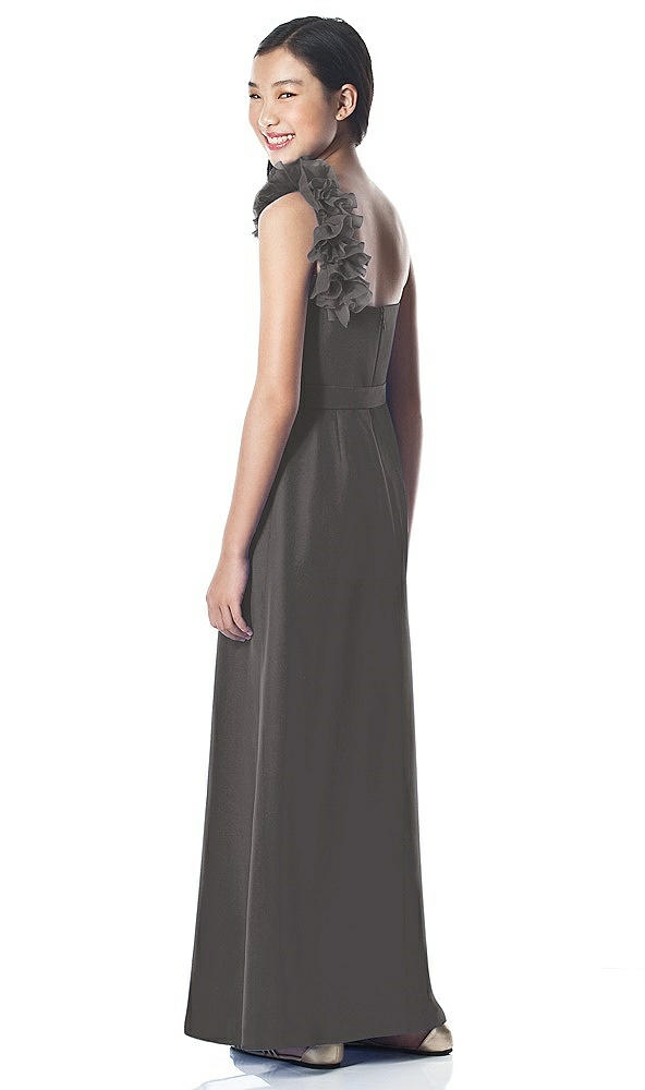 Back View - Caviar Gray Dessy Collection Junior Bridesmaid style JR611