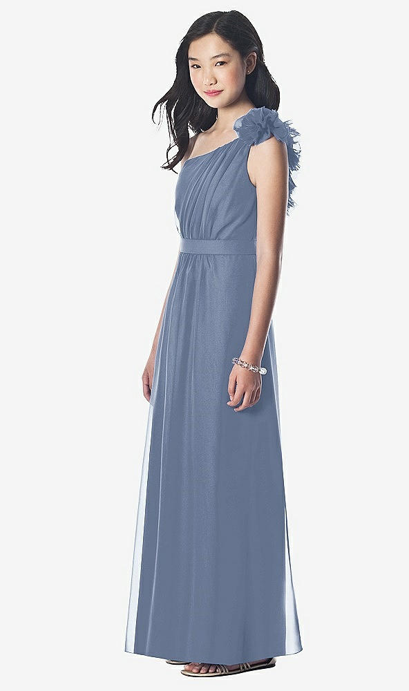 Front View - Larkspur Blue Dessy Collection Junior Bridesmaid style JR611