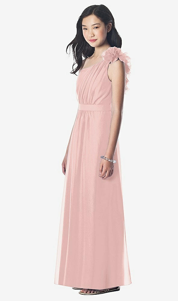 Front View - Rose - PANTONE Rose Quartz Dessy Collection Junior Bridesmaid style JR611