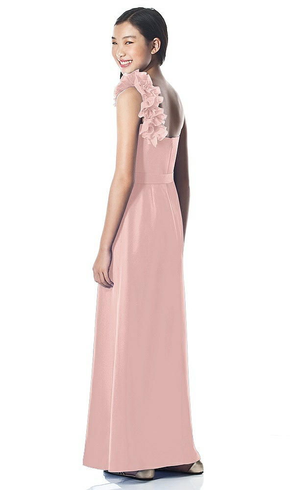 Back View - Rose - PANTONE Rose Quartz Dessy Collection Junior Bridesmaid style JR611