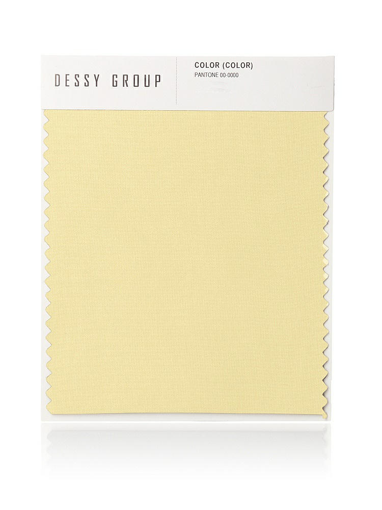 Front View - Pale Yellow Lux Chiffon Swatch