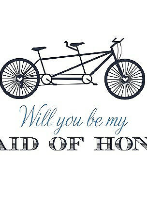 Will You Be My Maid of Honor - Bike