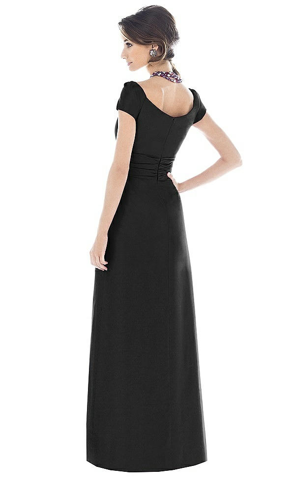 Back View - Black Alfred Sung Bridesmaid Dress D503