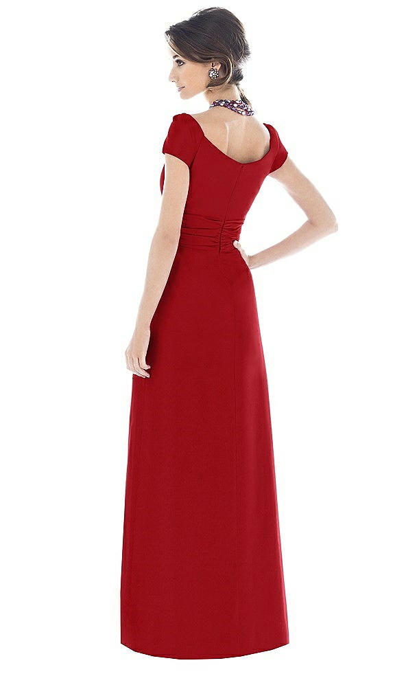 Back View - Garnet Alfred Sung Bridesmaid Dress D503