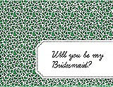 Front View Thumbnail - Juniper & Ebony Will You Be My Bridesmaid Card - Petal