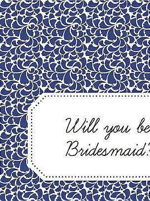 Will You Be My Bridesmaid Card - Petal