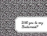 Front View Thumbnail - Eggplant & Ebony Will You Be My Bridesmaid Card - Petal