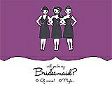 Front View Thumbnail - Dahlia & Ebony Will You Be My Bridesmaid Card - Girls Checkbox