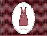 Front View Thumbnail - Spanish Rose & Oyster Will You Be My Maid of Honor Card - Dress