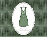 Front View Thumbnail - Sage & Oyster Will You Be My Maid of Honor Card - Dress