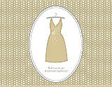 Front View Thumbnail - Venetian Gold & Oyster Will You Be My Maid of Honor Card - Dress