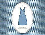 Front View Thumbnail - Windsor Blue & Oyster Will You Be My Maid of Honor Card - Dress