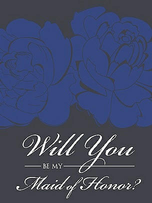 Will You Be My Bridesmaid Card - Flowers