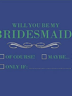 Will You Be My Bridesmaid Card - Checkbox