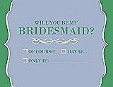 Front View Thumbnail - Arctic & Juniper Will You Be My Bridesmaid Card - Checkbox