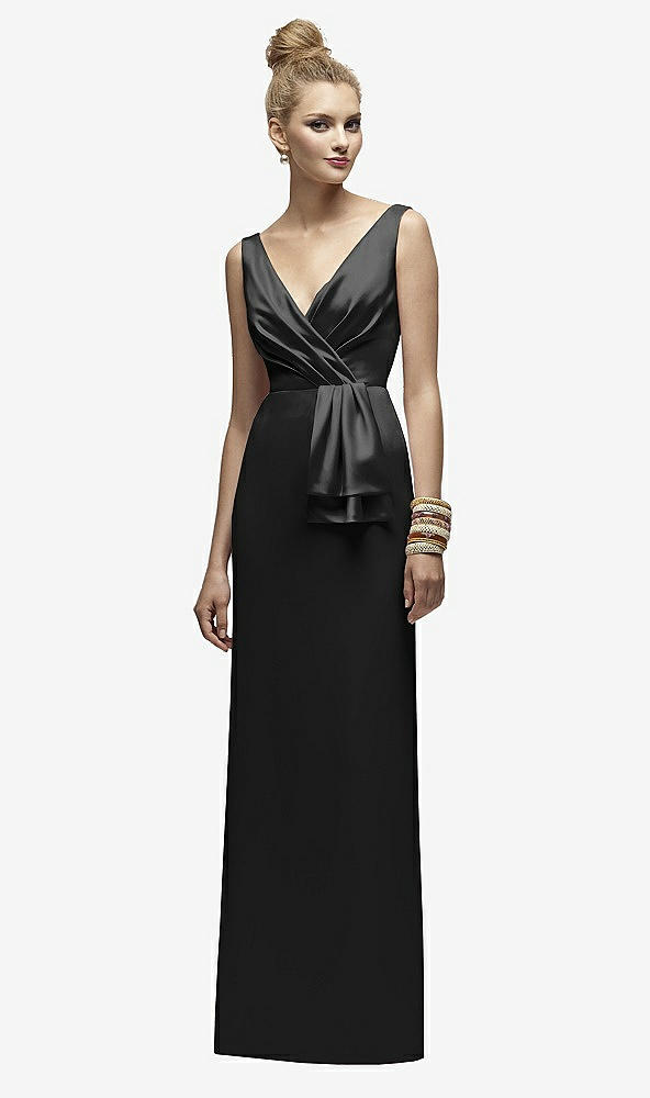 Front View - Black Lela Rose Bridesmaids Style LR172