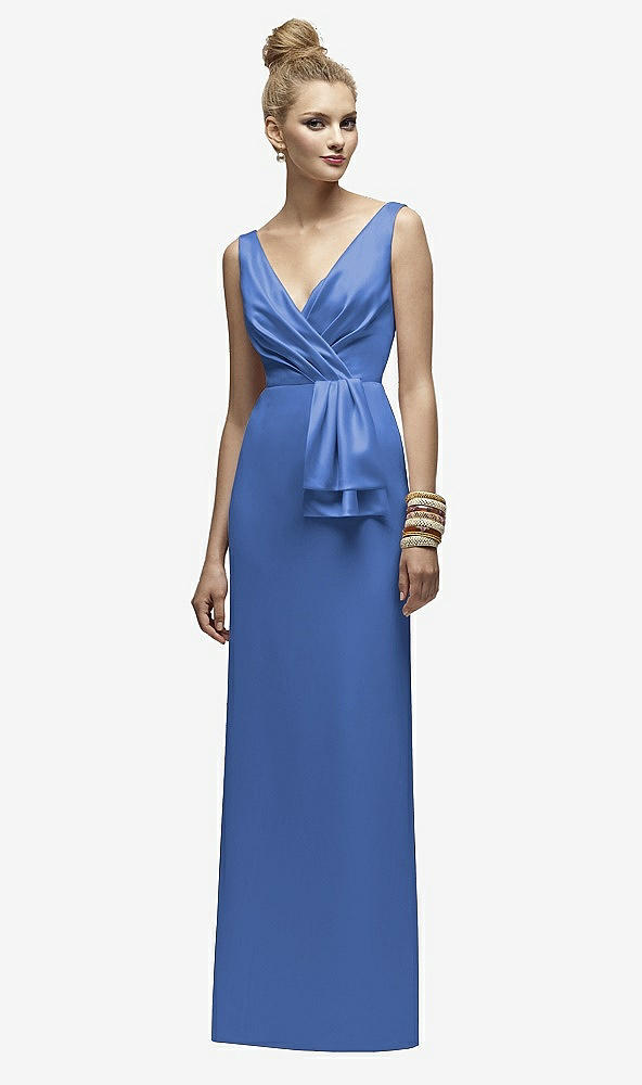 Front View - Cornflower Lela Rose Bridesmaids Style LR172