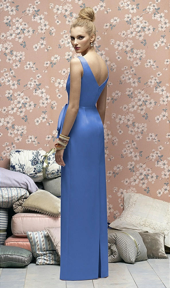 Back View - Cornflower Lela Rose Bridesmaids Style LR172