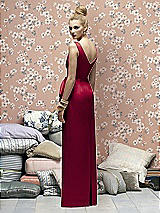 Rear View Thumbnail - Claret Lela Rose Bridesmaids Style LR172