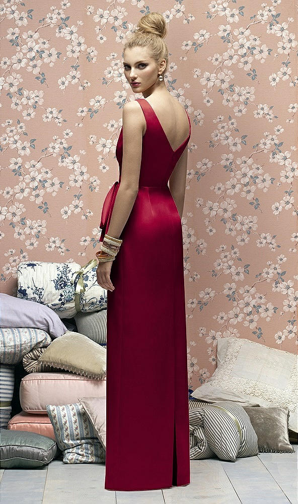 Back View - Claret Lela Rose Bridesmaids Style LR172