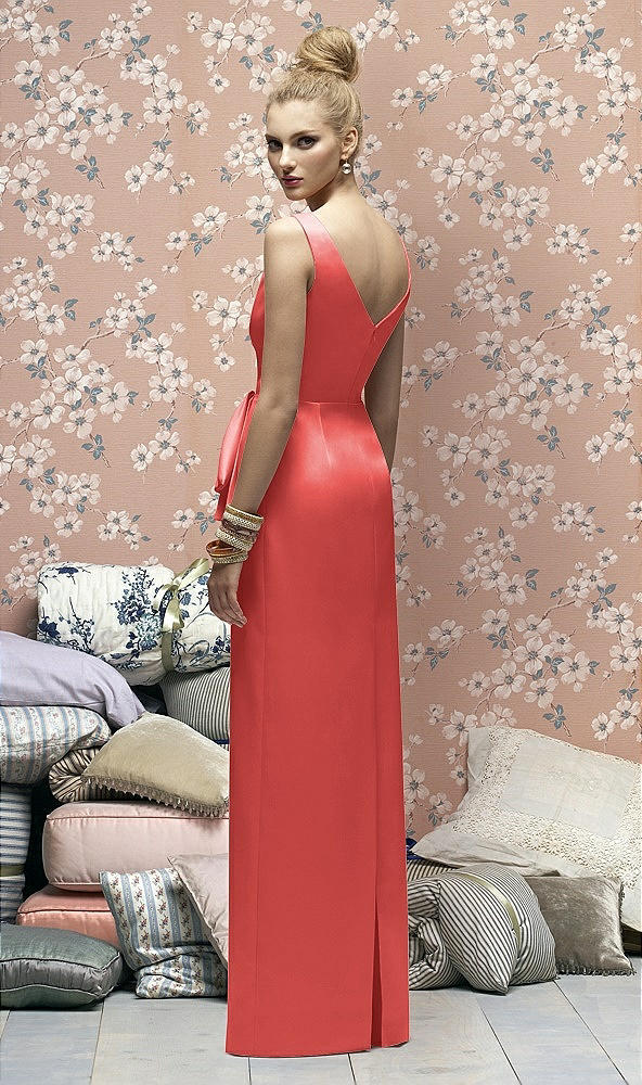 Back View - Perfect Coral Lela Rose Bridesmaids Style LR172