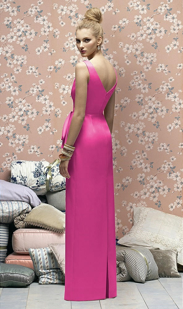 Back View - Fuchsia Lela Rose Bridesmaids Style LR172