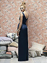 Rear View Thumbnail - Midnight Navy Lela Rose Bridesmaids Style LR172