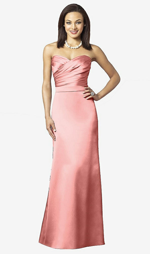 Front View - Apricot After Six Bridesmaids Style 6628