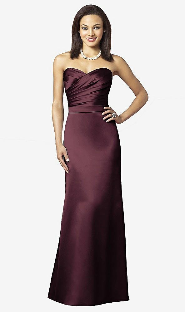 Front View - Bordeaux After Six Bridesmaids Style 6628