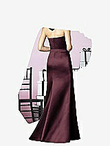 Rear View Thumbnail - Bordeaux After Six Bridesmaids Style 6628