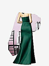 Rear View Thumbnail - Hunter Green After Six Bridesmaids Style 6628