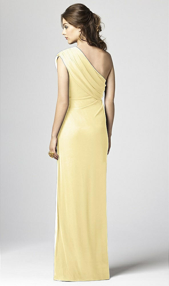 Back View - Pale Yellow Dessy Collection Style 2858