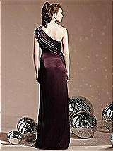 Rear View Thumbnail - Bordeaux Social Bridesmaids Style 8118