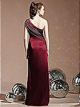 Rear View Thumbnail - Burgundy Social Bridesmaids Style 8118