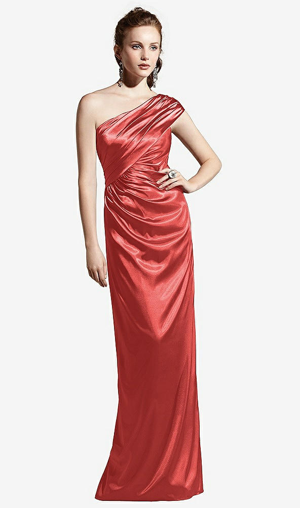 Front View - Perfect Coral Social Bridesmaids Style 8118