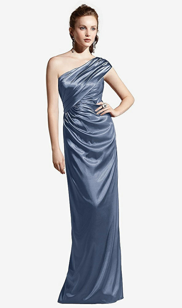 Front View - Larkspur Blue Social Bridesmaids Style 8118