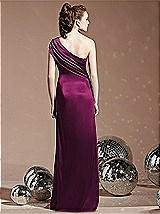 Rear View Thumbnail - Merlot Social Bridesmaids Style 8118