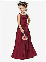 Front View Thumbnail - Burgundy Flower Girl Style FL4033