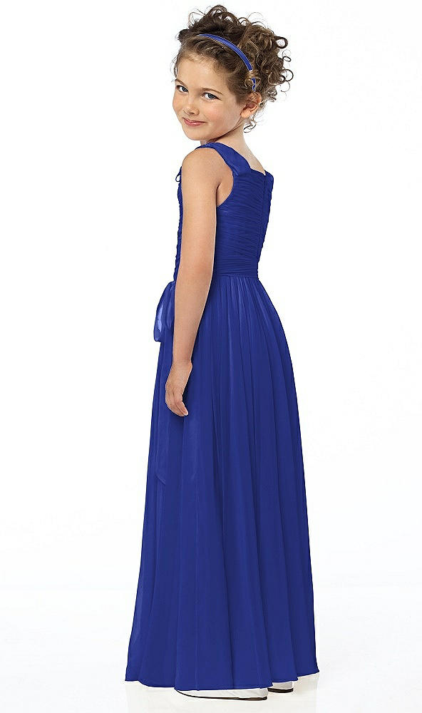 Back View - Cobalt Blue Flower Girl Style FL4033