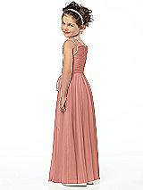 Rear View Thumbnail - Desert Rose Flower Girl Style FL4033