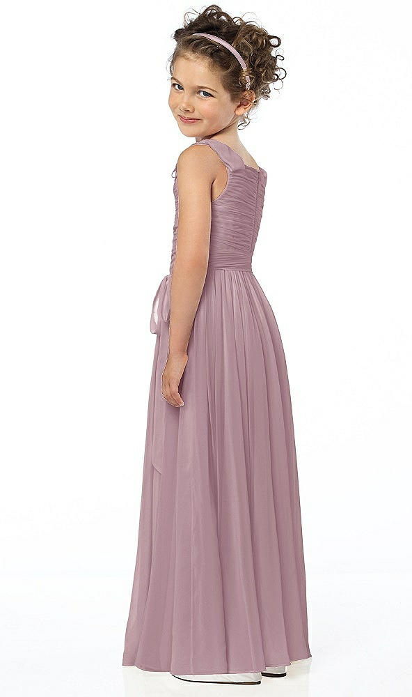 Back View - Dusty Rose Flower Girl Style FL4033