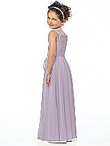 Rear View Thumbnail - Lilac Haze Flower Girl Style FL4033