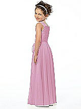 Rear View Thumbnail - Powder Pink Flower Girl Style FL4033