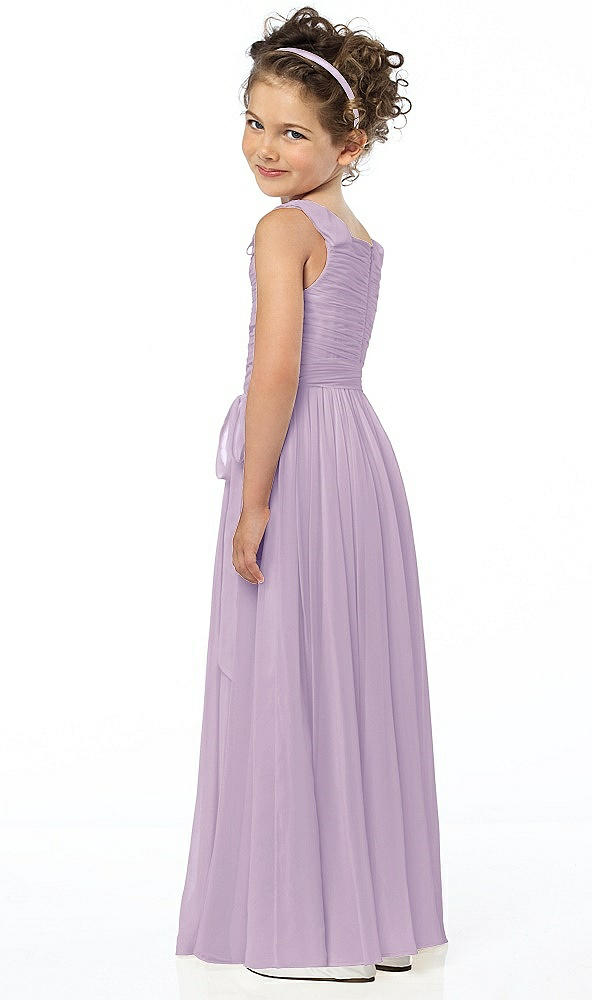 Back View - Pale Purple Flower Girl Style FL4033