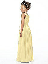 Rear View Thumbnail - Pale Yellow Flower Girl Style FL4033