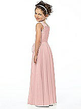 Rear View Thumbnail - Rose - PANTONE Rose Quartz Flower Girl Style FL4033